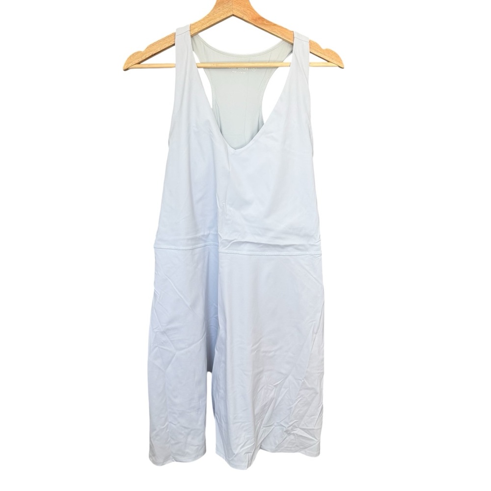 Outdoor Voices The Volley Tennis Dress Built in Shorts Dusty Blue Womens XL